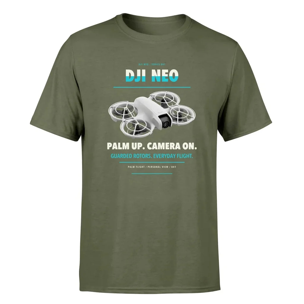 DJI Neo design on green army single side