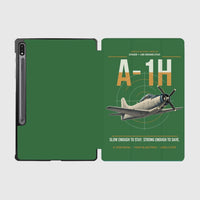Thumbnail for A-1H Skyraider design on green samsung tablet tablet case