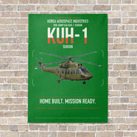 Thumbnail for Korea Aerospace Industries KUH-1 Surion vertical canvas print - no frame - green background