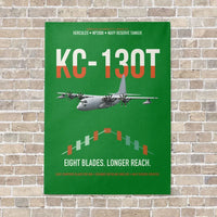 Thumbnail for KC-130T NP2000 vertical canvas print - no frame - green background