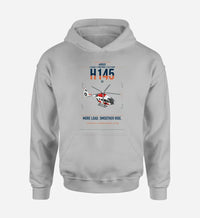 Thumbnail for Airbus H145 D3 design on light gray double-side hoodie, single-side print