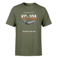 Thumbnail for KC-10A EXTENDER design on green army double-side t-shirt, single-side print
