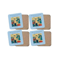 Thumbnail for The Youngest License - Designed Coasters design on light blue 4-pieces-set