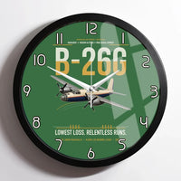Thumbnail for B-26G Marauder design on green framed wall clock