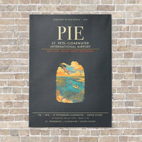Thumbnail for St. PeteClearwater International Airport PIE - Canvas Framed - Gray