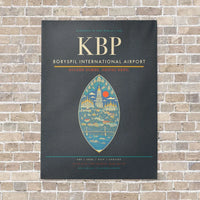 Thumbnail for Boryspil International Airport KBP - Canvas No Frame - Gray