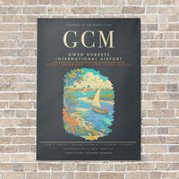 Thumbnail for Owen Roberts International Airport GCM - Canvas Framed - Gray