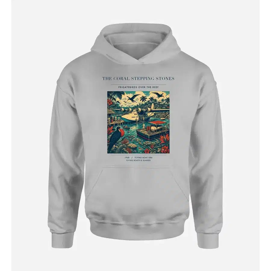VINTAGE G4060 - The Coral Stepping Stones - Premium Hoodie design on lightgray premium