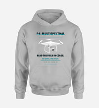 Thumbnail for DJI P4 Multispectral design on light gray hoodie single side