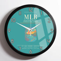 Thumbnail for Melbourne Orlando International Airport MLB Wall-Clock Framed - Turquoise