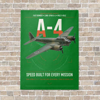 Thumbnail for Junkers Ju 88A-4 vertical canvas print - no frame - green background