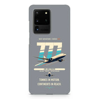 Thumbnail for Boeing 777F design on samsung case - gray