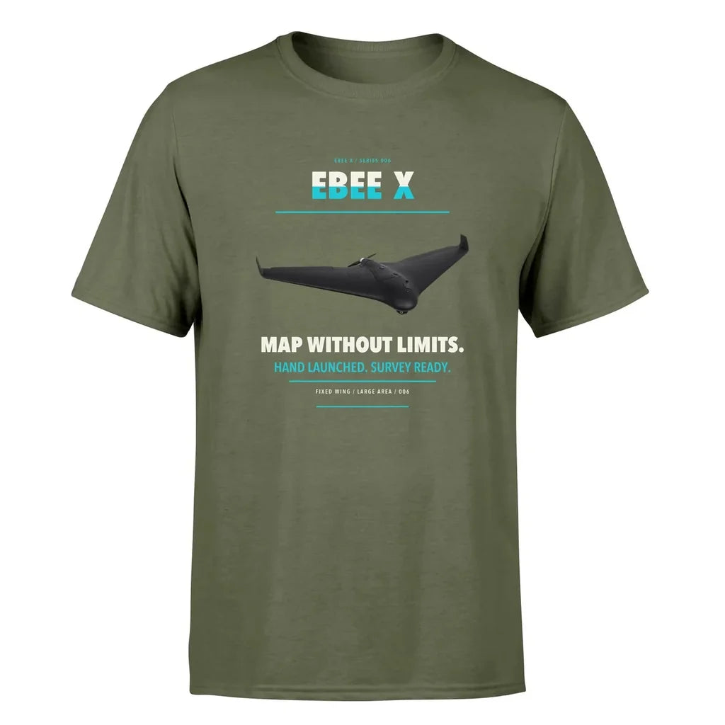 AgEagle eBee X design on green army single side