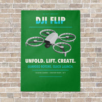 Thumbnail for DJI Flip vertical canvas print - no frame - green background