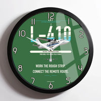 Thumbnail for LET L-410 UVP-E20 design on green framed wall clock