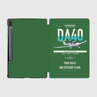 Thumbnail for Diamond DA40 design on green samsung tablet tablet case