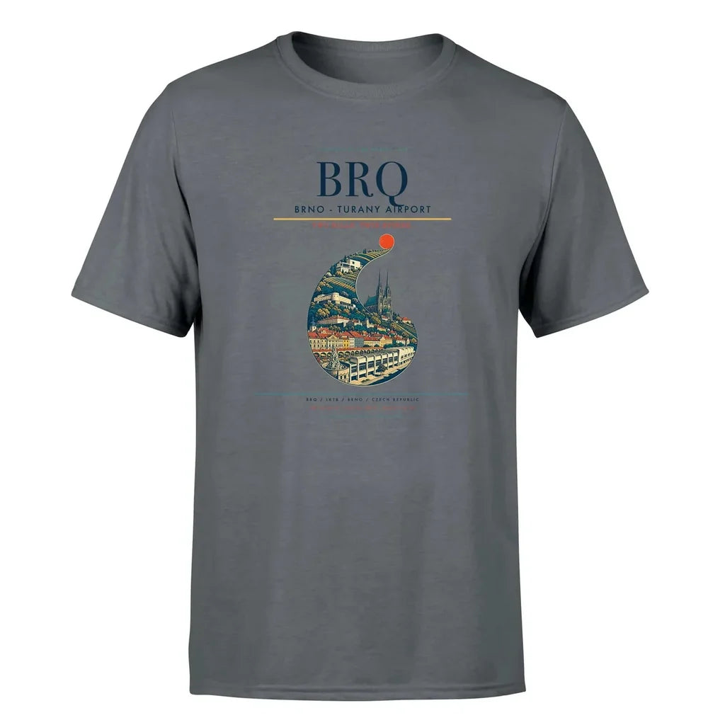Brno Airport (BRQ) Premium T-Shirt Gray