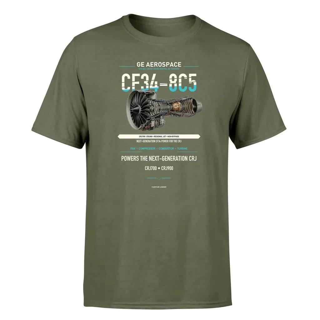 CF34-8C5 design on green army single side