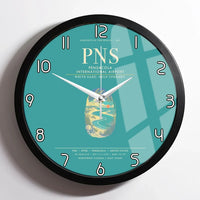 Thumbnail for Pensacola International Airport PNS Wall-Clock Framed - Turquoise