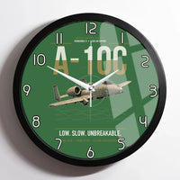 Thumbnail for A-10C Thunderbolt II design on green framed wall clock