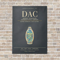 Thumbnail for Hazrat Shahjalal International Airport Dhaka DAC - Canvas Framed - Gray