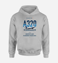 Thumbnail for Airbus A320P2F design on light gray hoodie single side