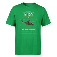 Thumbnail for NHIndustries NH90 TTH design on green t-shirt, single-side print