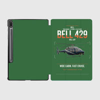 Thumbnail for Bell 429 design on green samsung tablet tablet case