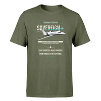 Thumbnail for Cessna Citation Sovereign+ design on green army double-side t-shirt, single-side print