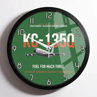 Thumbnail for KC-135Q Blackbird Tanker design on green framed wall clock