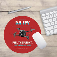 Thumbnail for DJI FPV design on red round mouse pad