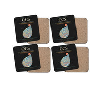 Thumbnail for Simon Bolivar International Airport (Maiquetia) CCS Coaster 4-Pieces-Set - Black
