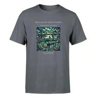 Thumbnail for VINTAGE G4407 - The Lagoon Night Fishing - Premium T-Shirt design on gray premium t shirt