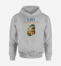 Thumbnail for Laredo International Airport (LRD) design on light gray hoodie single-side print