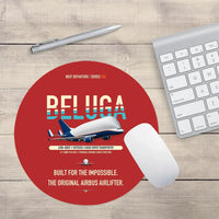 Thumbnail for Airbus A300-600ST BelugaST design on red round mouse pad
