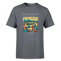 Thumbnail for VINTAGE G4372 - The Tram To The Tarmac - Premium T-Shirt design on gray premium t shirt