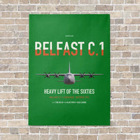 Thumbnail for Short Belfast C.1 vertical canvas print - no frame - green background