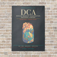 Thumbnail for Ronald Reagan Washington National Airport DCA - Canvas Framed - Gray