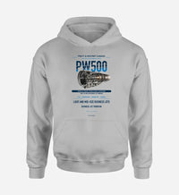 Thumbnail for PW500 design on light gray hoodie single side