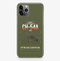 Thumbnail for Sikorsky CH-54A Tarhe design on green army magsafe iphone case, for iPhone Pro Max