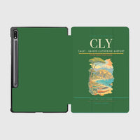 Thumbnail for Calvi (CLY) design on green samsung tablet tablet case