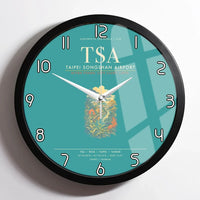 Thumbnail for Taipei Songshan Airport TSA Wall-Clock Framed - Turquoise