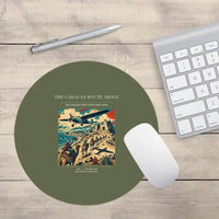 Thumbnail for VINTAGE G4332 - The Caravan Route Above - Designed Mouse Pads design on greenarmy round