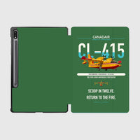 Thumbnail for Canadair CL-415 design on green samsung tablet tablet case