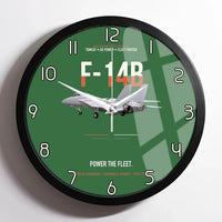 Thumbnail for F-14B Tomcat Power The Fleet design on green framed wall clock