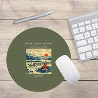Thumbnail for VINTAGE G4350 - The Reindeer Crossing - Designed Mouse Pads design on greenarmy round