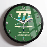 Thumbnail for Boeing 777F design on green framed wall clock