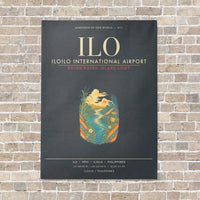 Thumbnail for Iloilo International Airport ILO - Canvas Framed - Gray