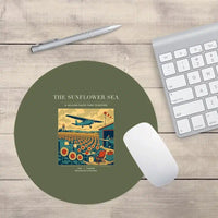 Thumbnail for VINTAGE G4391 - The Sunflower Sea - Designed Mouse Pads design on greenarmy round
