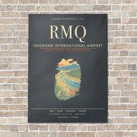 Thumbnail for Taichung International Airport RMQ - Canvas Framed - Gray